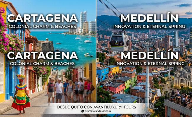 tour a cartagena y medellín desde Ecuador