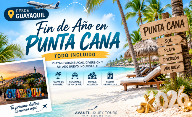 Fin de año en Punta Cana desde Guayaquil